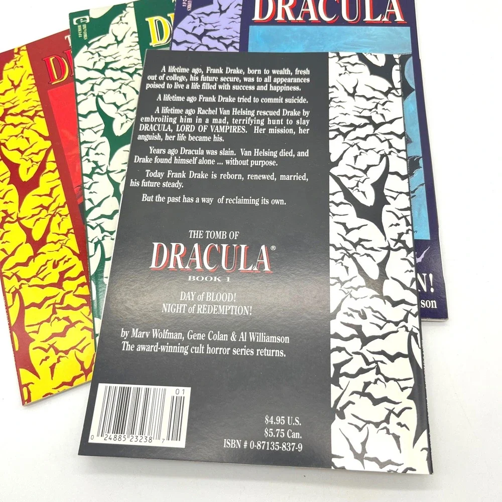 The Tomb of Dracula Epic Comics Books 1-4 Day of Blood Night of Redemption Set